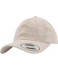 Flexfit Yupoong Low-Profile Velours Cap Suede Curved Visor Antique Brass Buckle