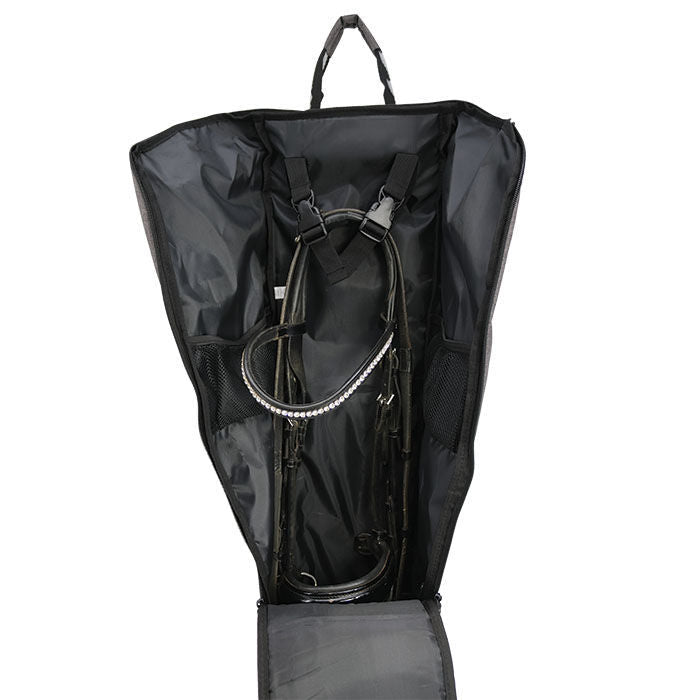 Woof Wear Horse Double Bridle Bag For 2 Bridles With Mesh Pockets and Zipper