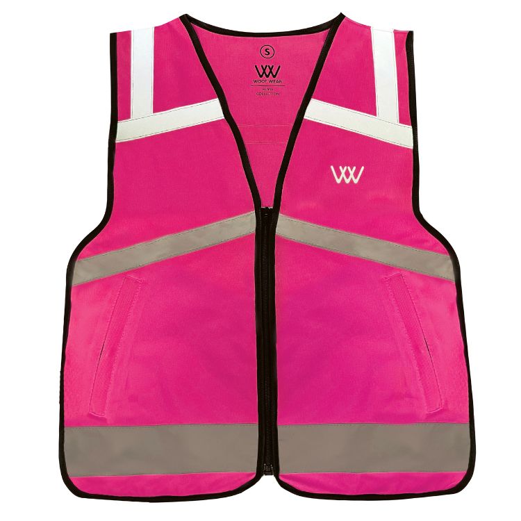 Woof Wear Hi Vis Riding Vest Not Certified Hi-Vis Reflective Safety Breathable