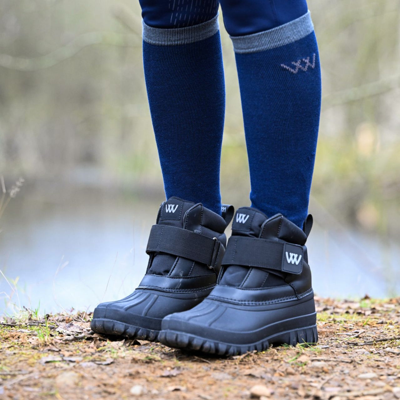 Woof Wear New Short Yard Boot Boots Waterproof TPR Galosh With Fleece Lining