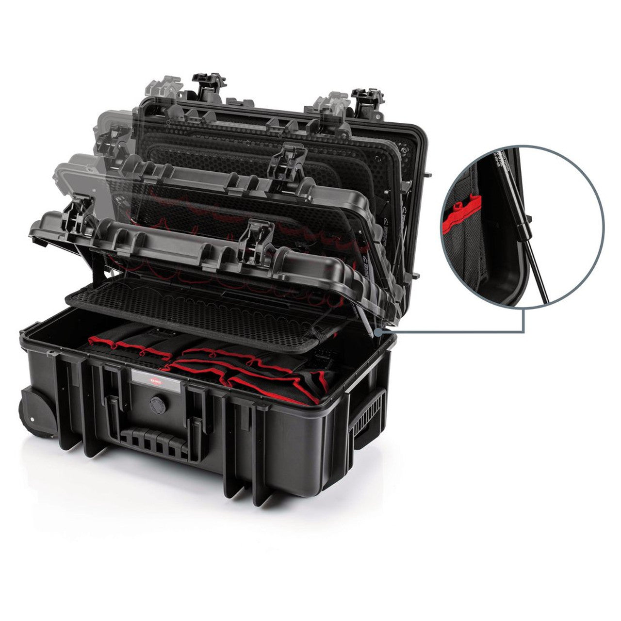 KNIPEX Tool Case Robust26 Plumbing Impact-Resistant Waterproof 19 Pockets