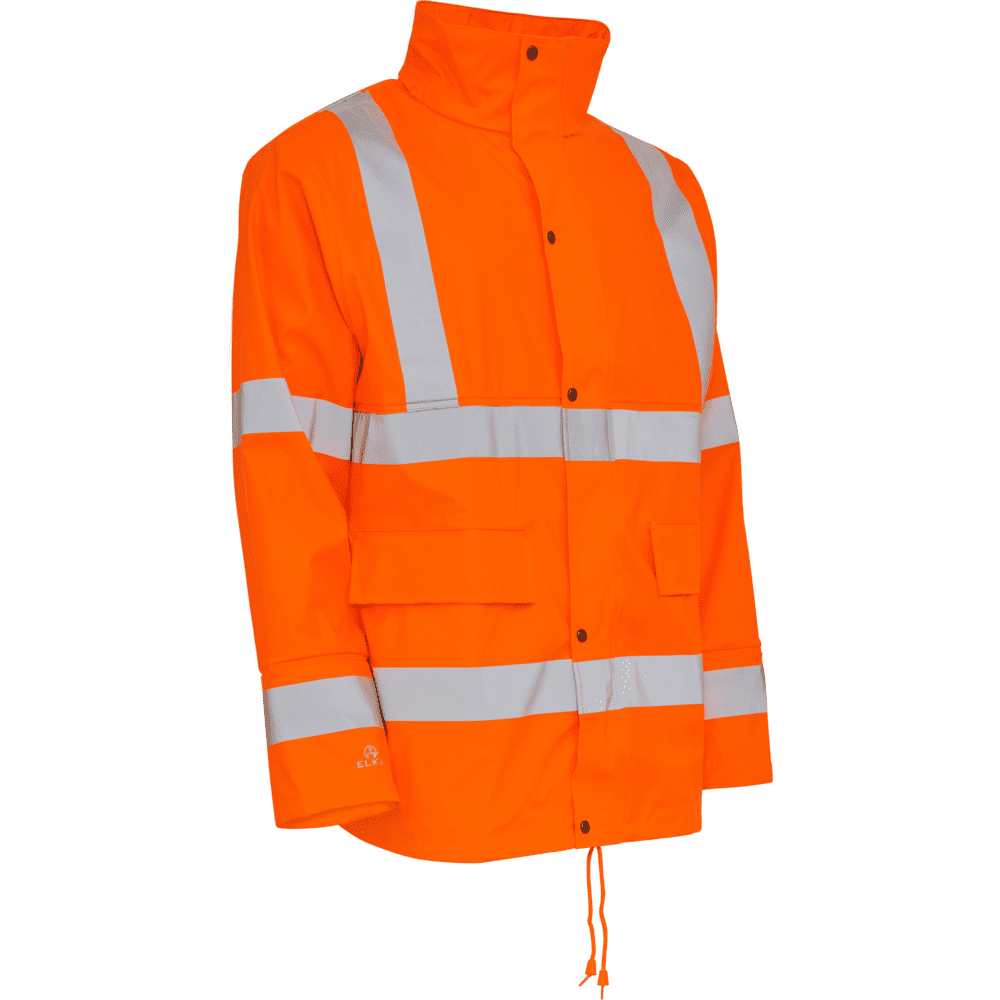 ELKA Dry Zone Visible Hi-Vis Rain Jacket with Reflective Stripes 026300R