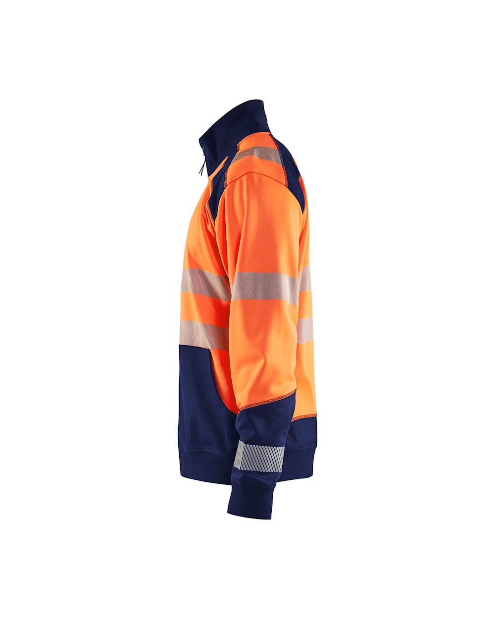 Blaklader Hi-Vis Full Zip Sweatshirt 3558 Yellow Reflective Safety Workwear