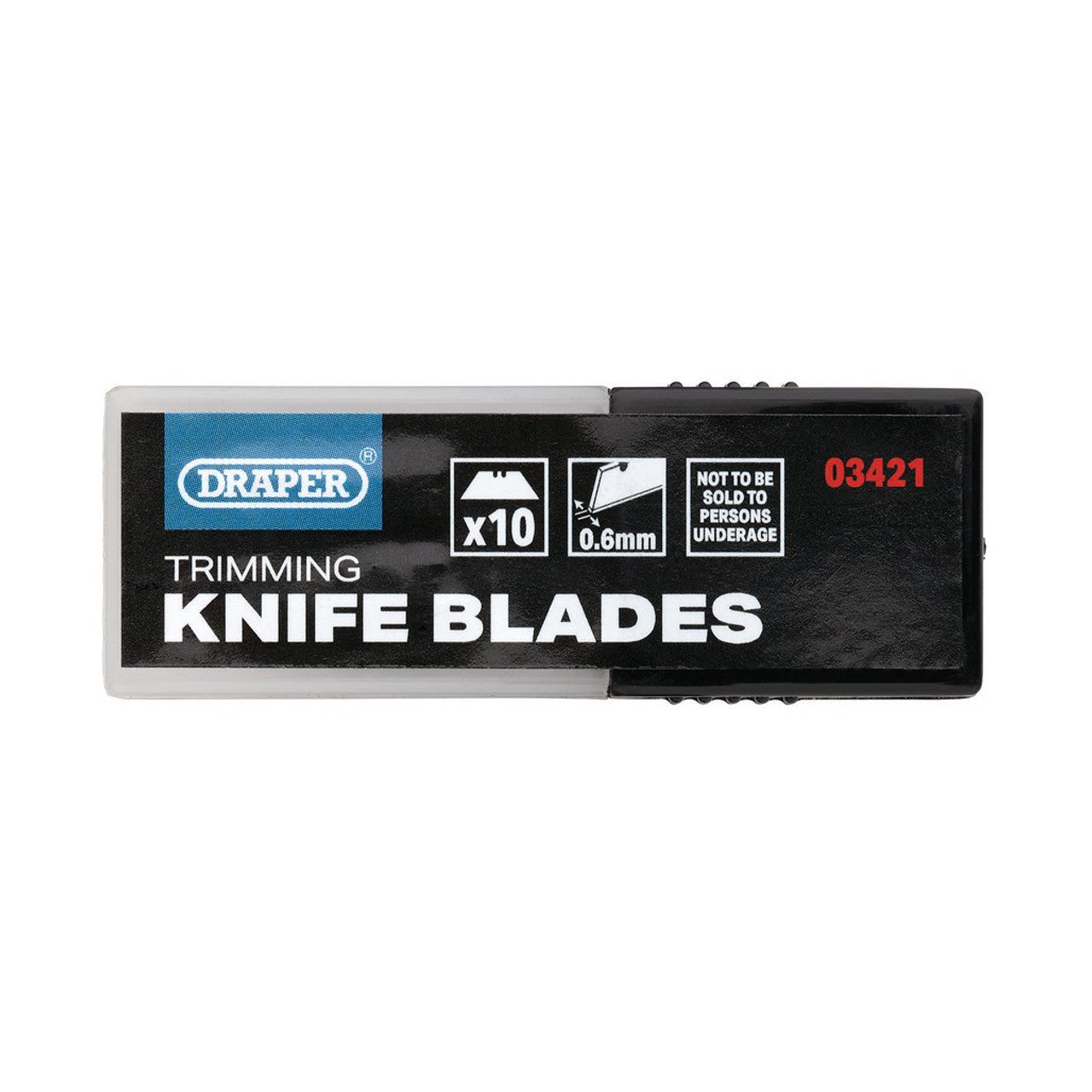 Draper Tools Heavy Duty Trimming Knife Blades Pack of 10 High Carbon Steel