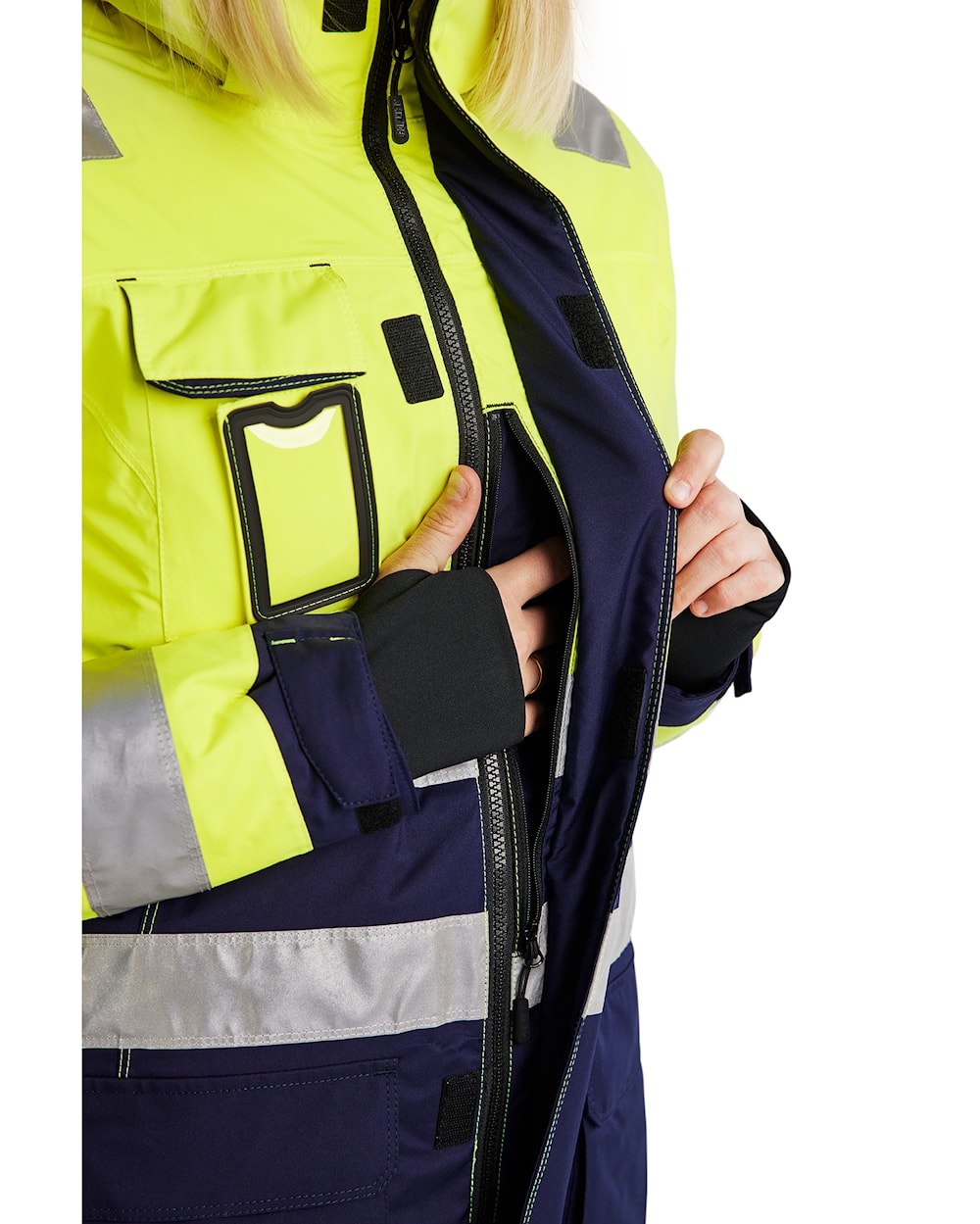 Blaklader Women's Hi-Vis Winter Parka 4472 Waterproof Insulated with Hood