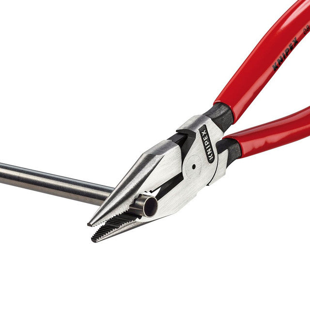 KNIPEX 08 21 185 SB Needle-Nose Combination Pliers 185mm Plastic Coated
