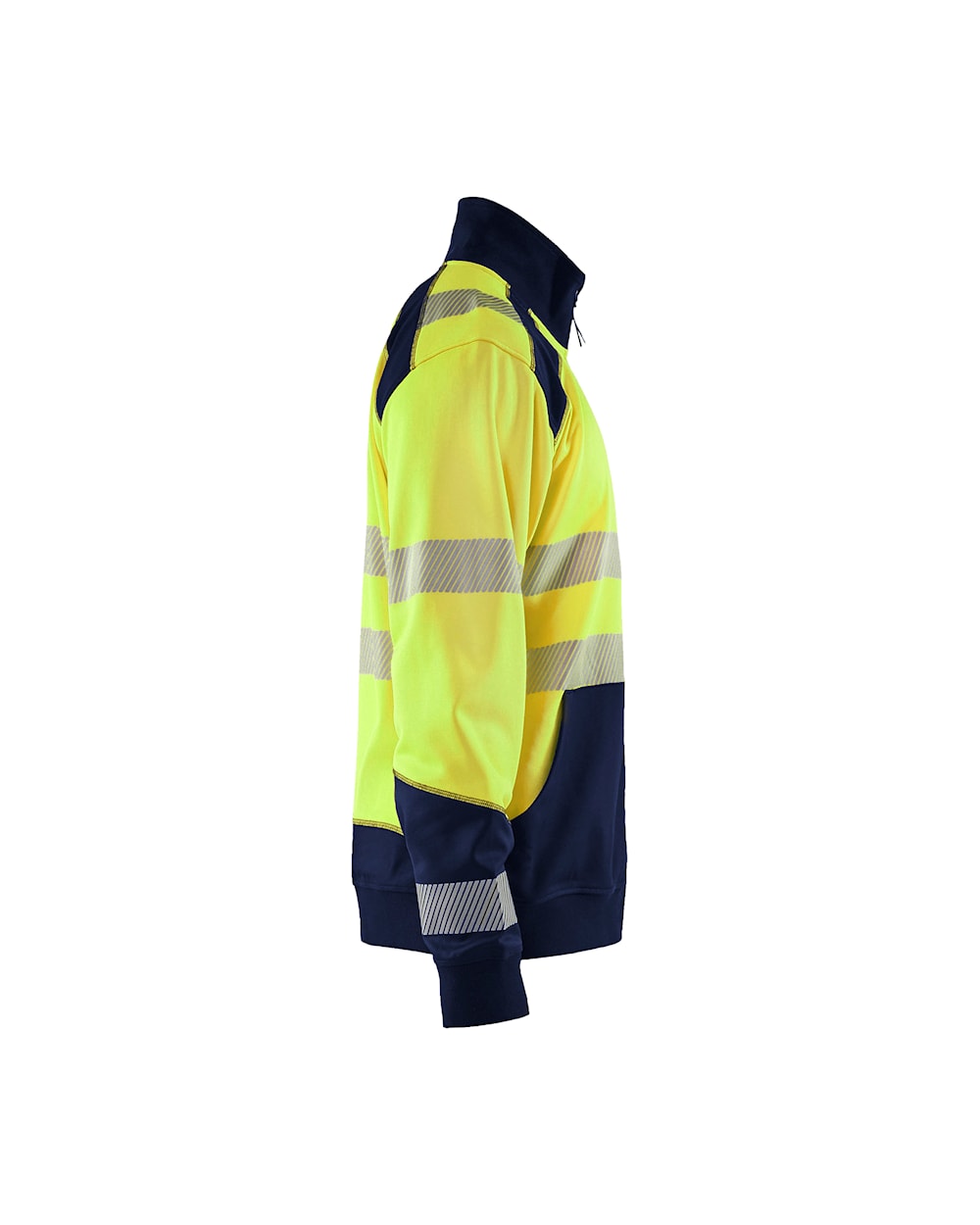 Blaklader Hi-Vis Full Zip Sweatshirt 3558 Yellow Reflective Safety Workwear