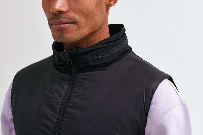 Men's TriDri Insulated Hybrid Gilet Lightweight Packable with Hood UK Size