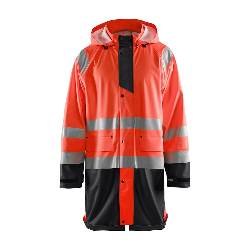 Blaklader Hi-Vis Rain Jacket Level 1 4324 Waterproof Breathable Safety Gear