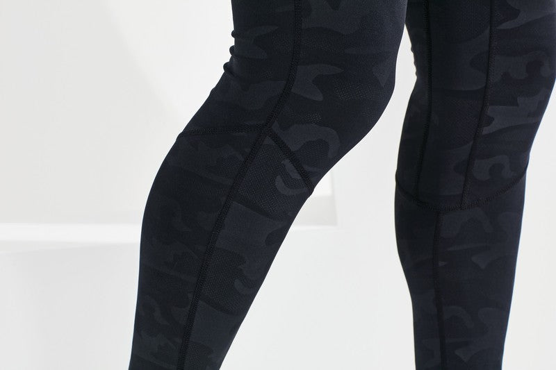 TriDri Training Leggings Full-Length Stretch Fabric Wide Waistband S-3XL
