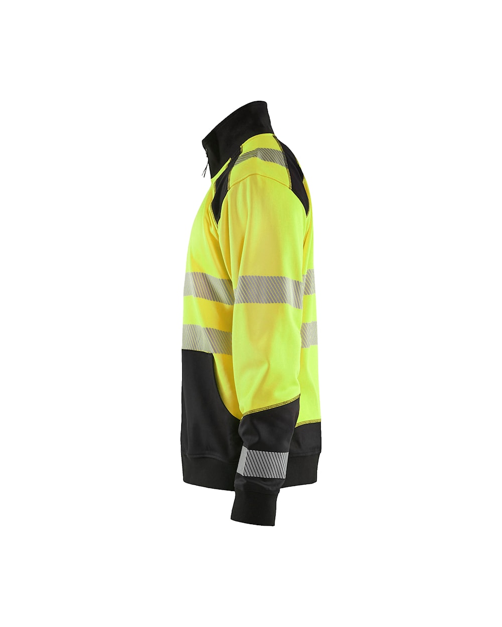 Blaklader Hi-Vis Full Zip Sweatshirt 3558 Yellow Reflective Safety Workwear