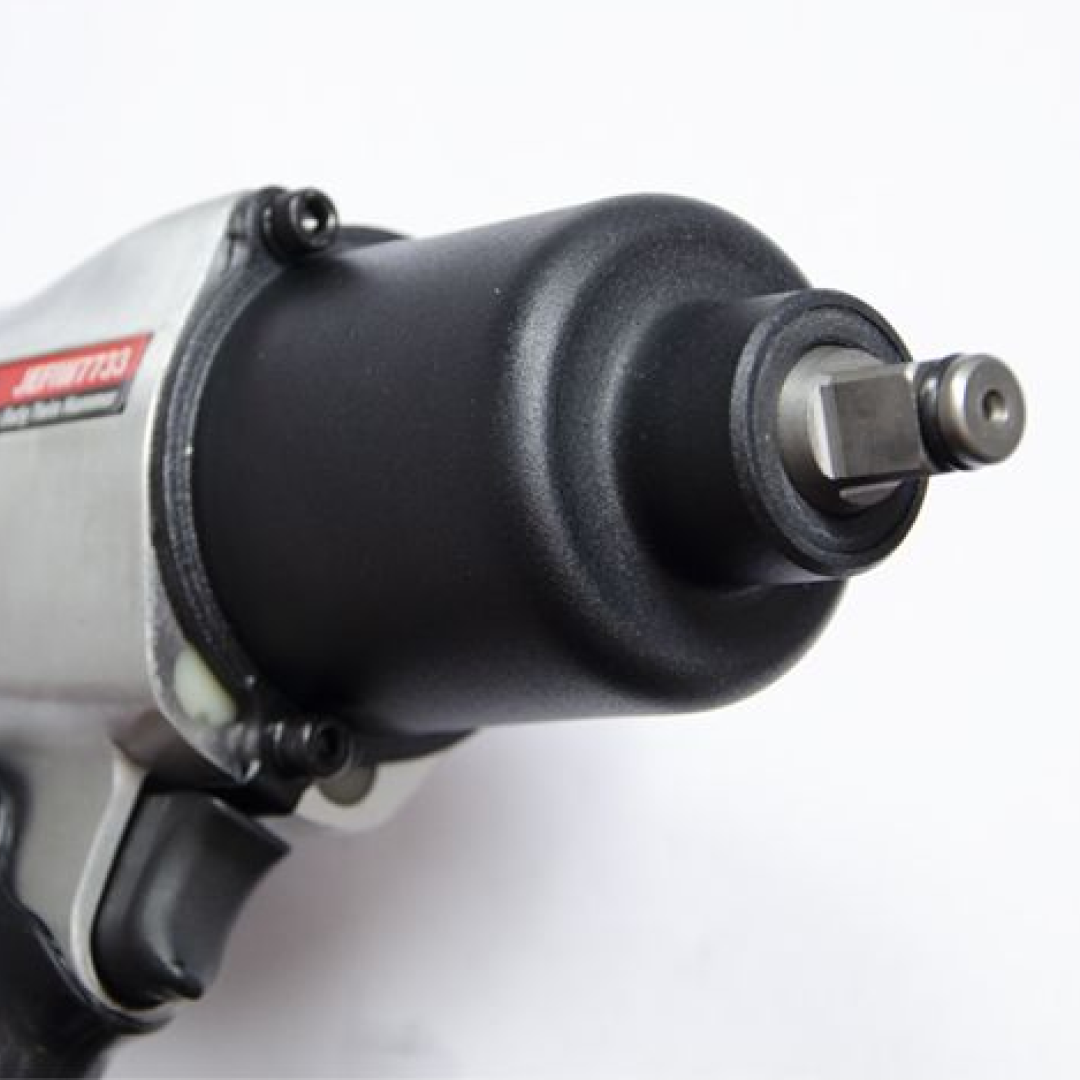 Jefferson Tools 1/2" Air Impact Wrench Twin Hammer Torque Control Rubber Grip