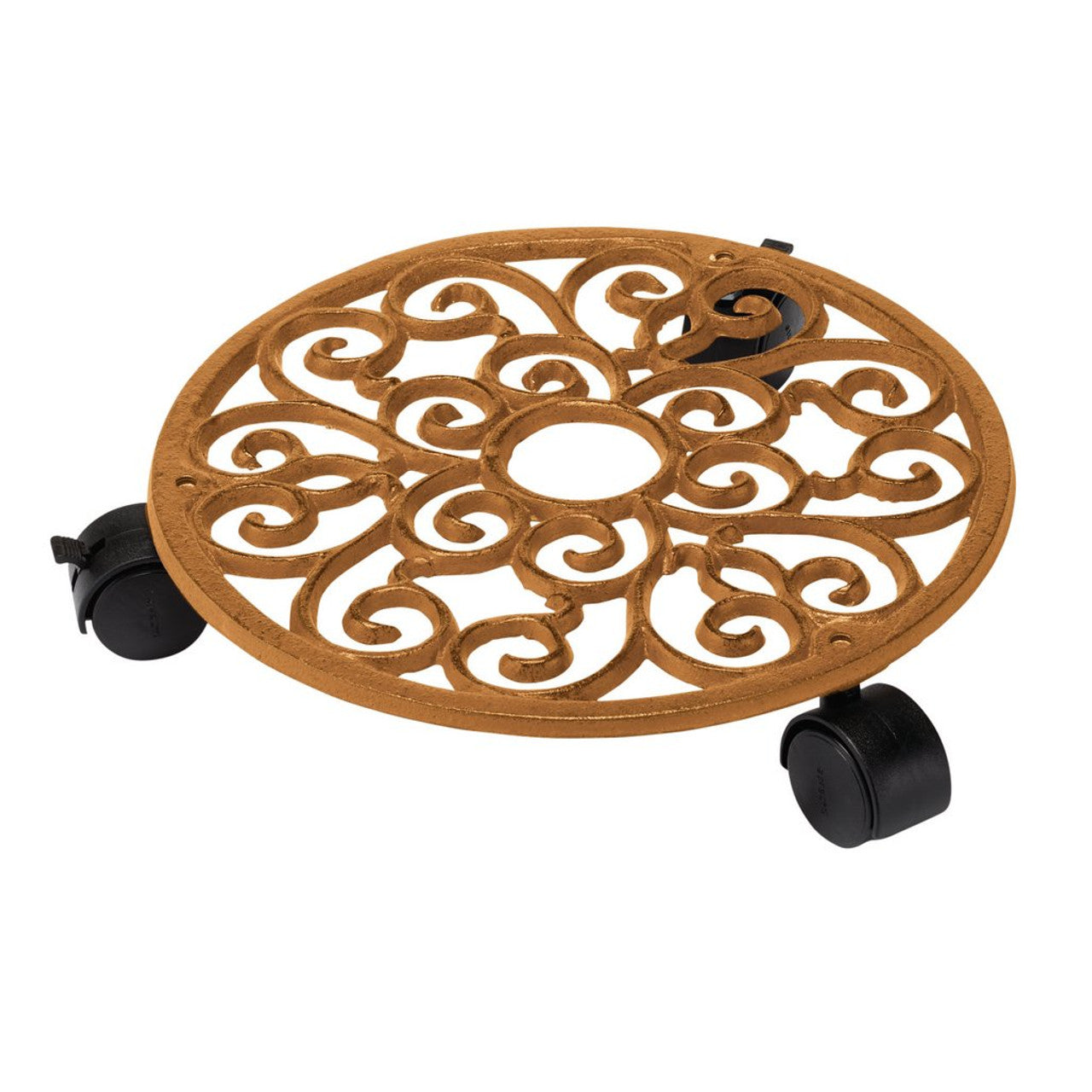 Draper Tools Cast Iron Plant Caddy with Wheels for Indoor Outdoor Use