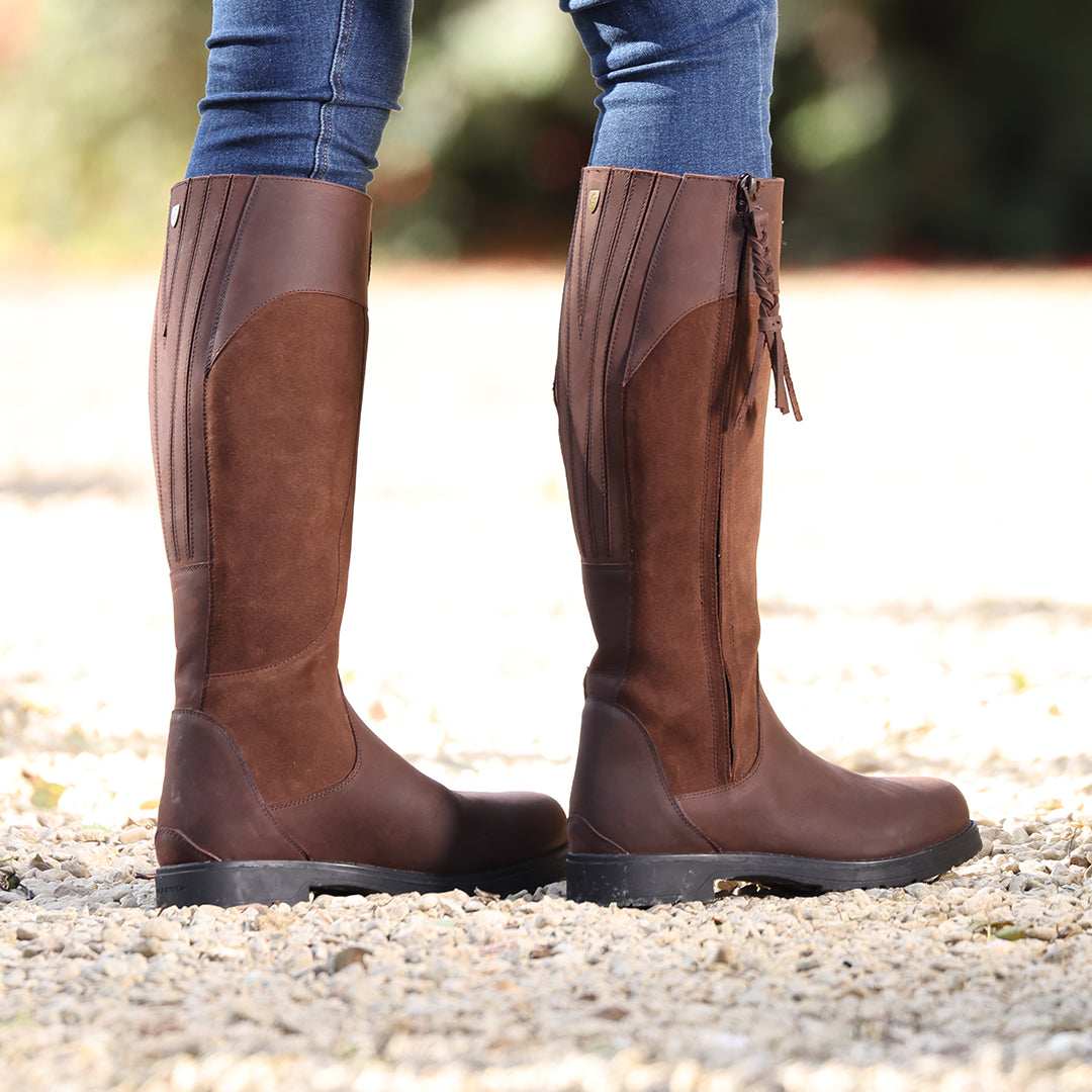 Shires Moretta Varallo Country Boots Waterproof Leather Outdoor Riding