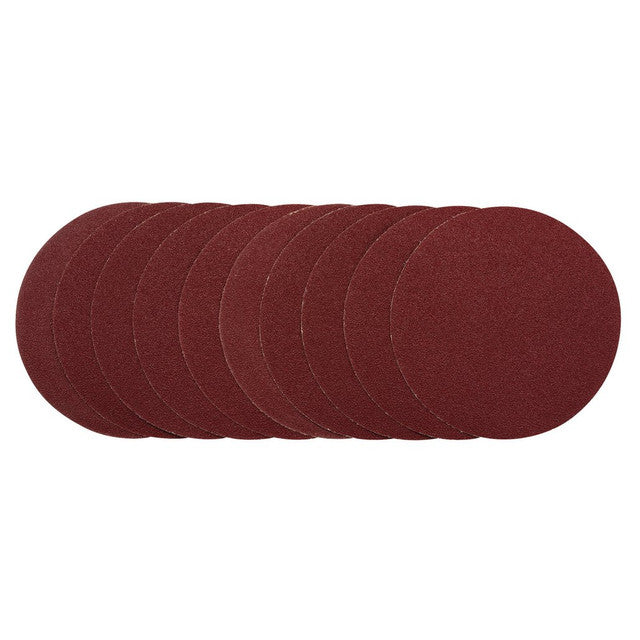 Draper 200mm Sanding Discs 40 Grit Pack of 10 for Wood Metal Plastic
