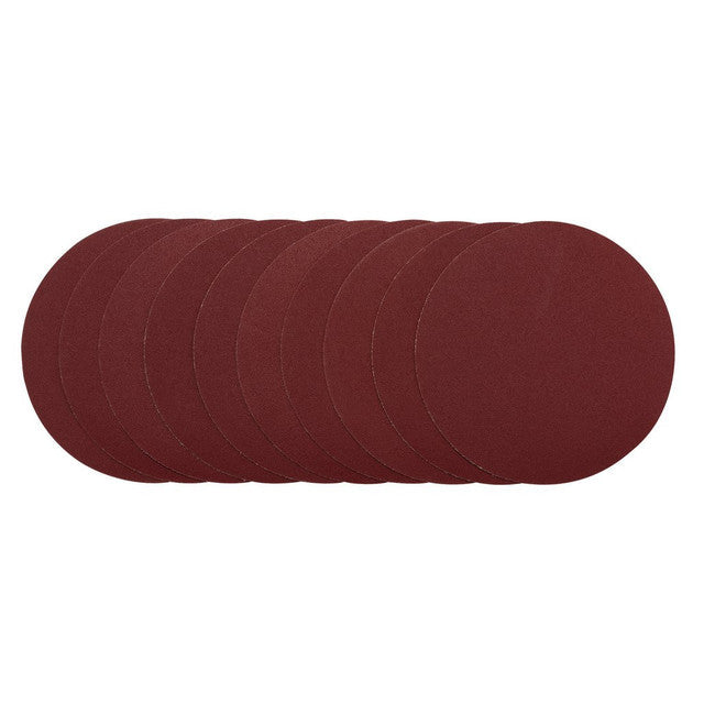 Draper Tools 200mm Sanding Discs 120 Grit Pack of 10 for Wood Metal Plastic