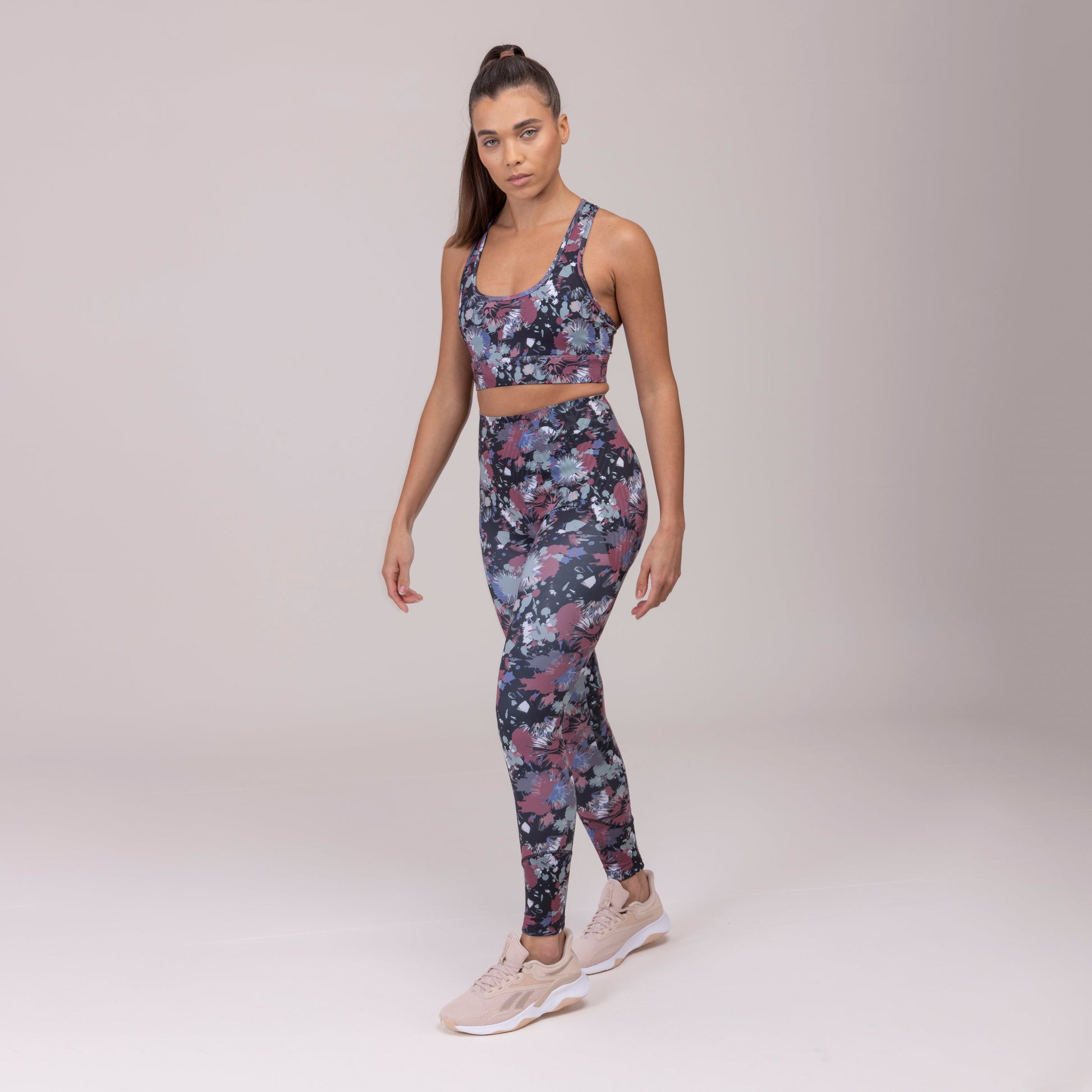 Shires Aubrion Ladies React Sculpt Riding Tights #colour_abstract