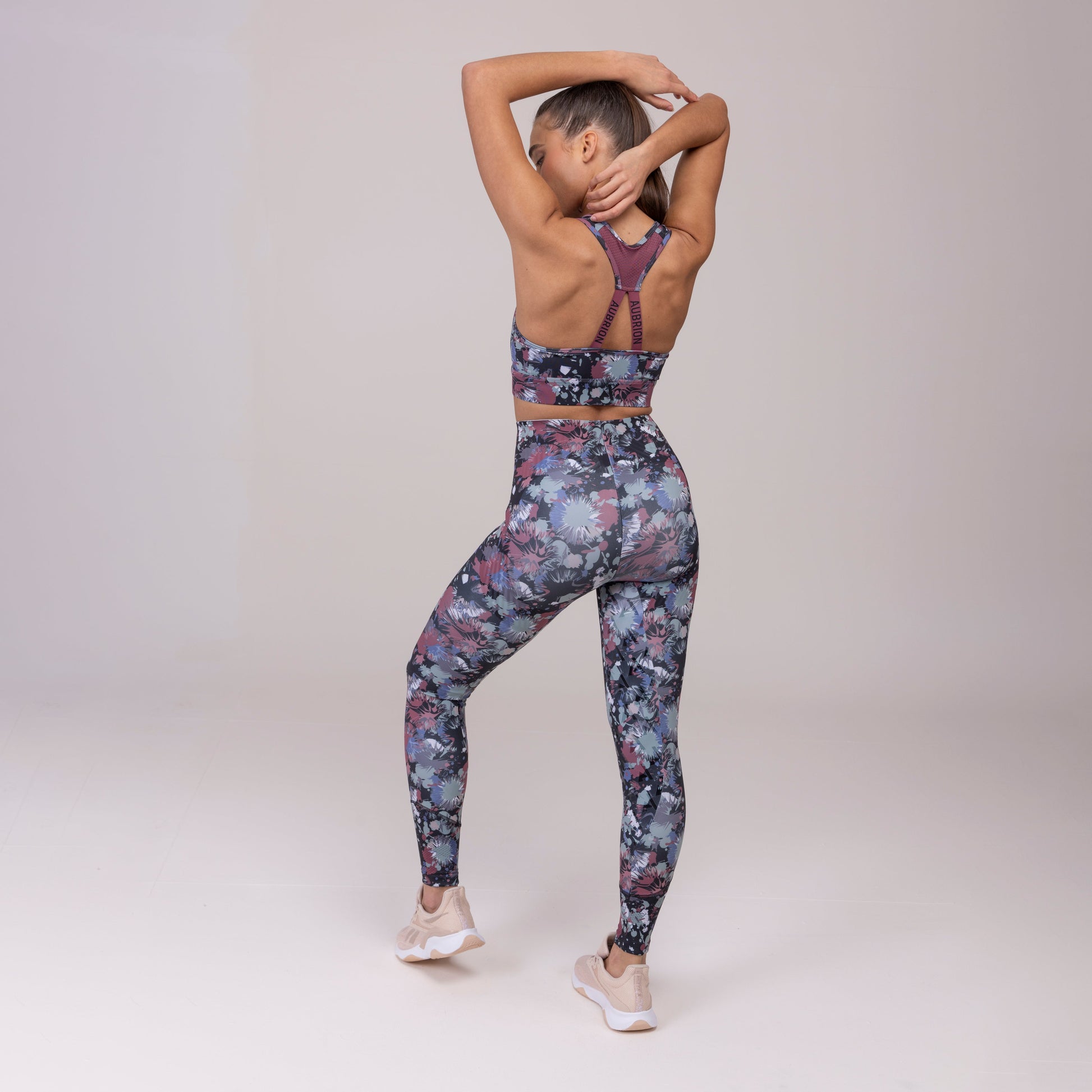 Shires Aubrion Ladies React Sculpt Riding Tights #colour_abstract