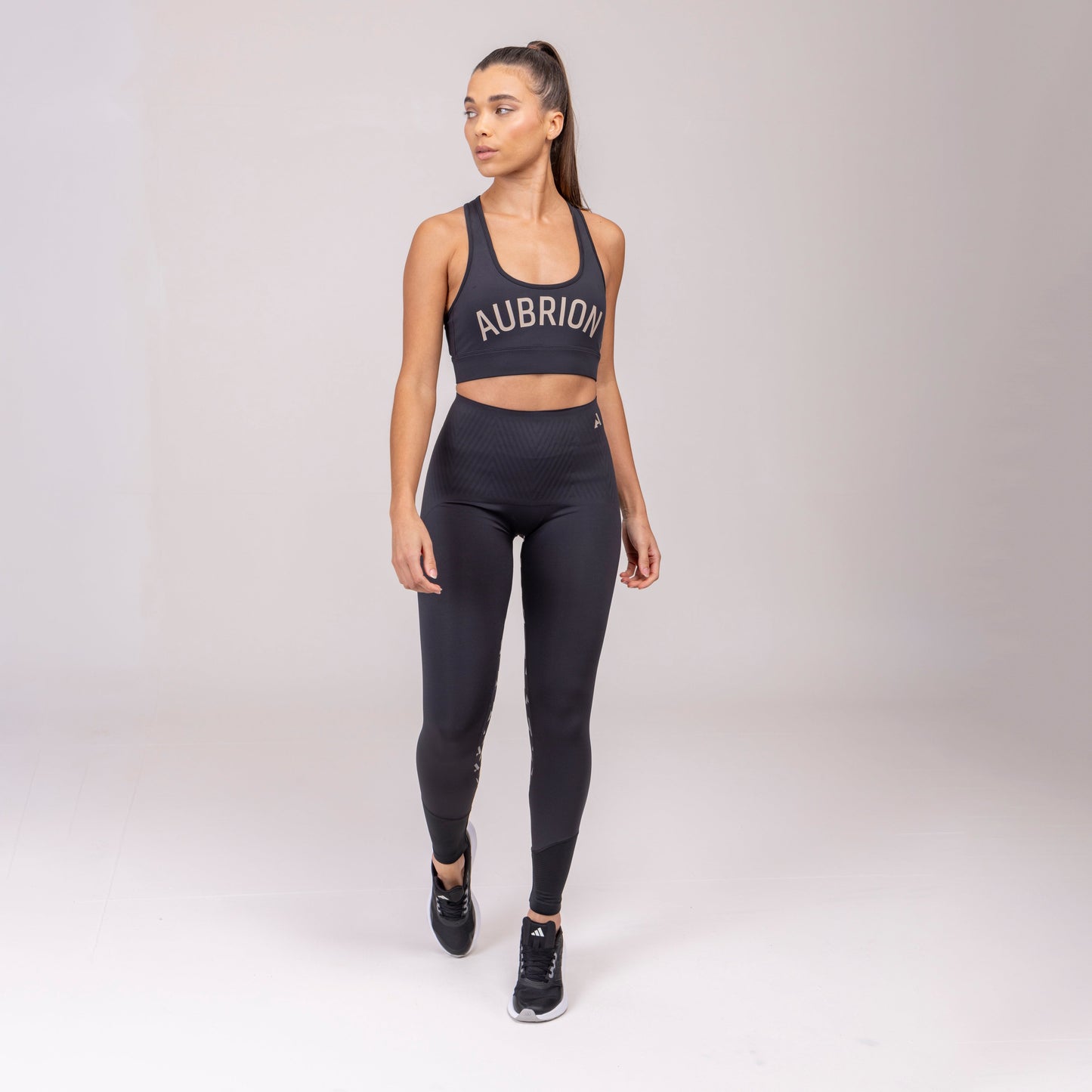 Shires Aubrion Ladies React Sculpt Riding Tights #colour_shadow