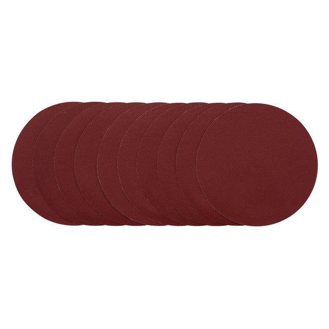 Draper 200mm Sanding Discs 240 Grit Pack of 10 for Wood Metal Plastic