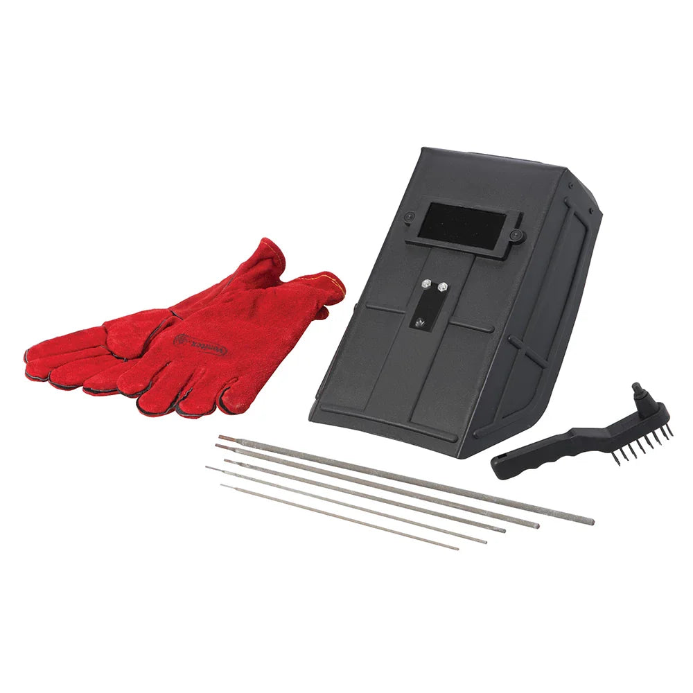 Silverline 200A MMA Inverter Arc Welder Kit with Accessories and Safety Features