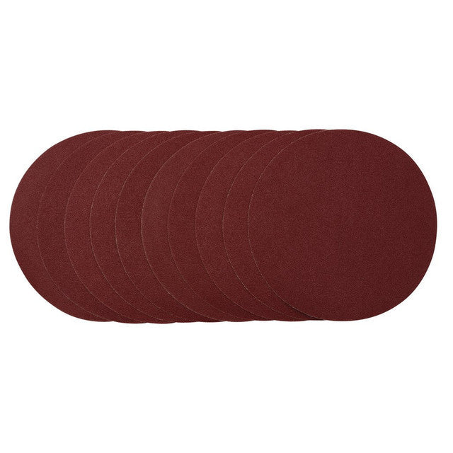 Draper 230mm Sanding Discs 80 Grit Pack of 10 for Wood Metal Plastic