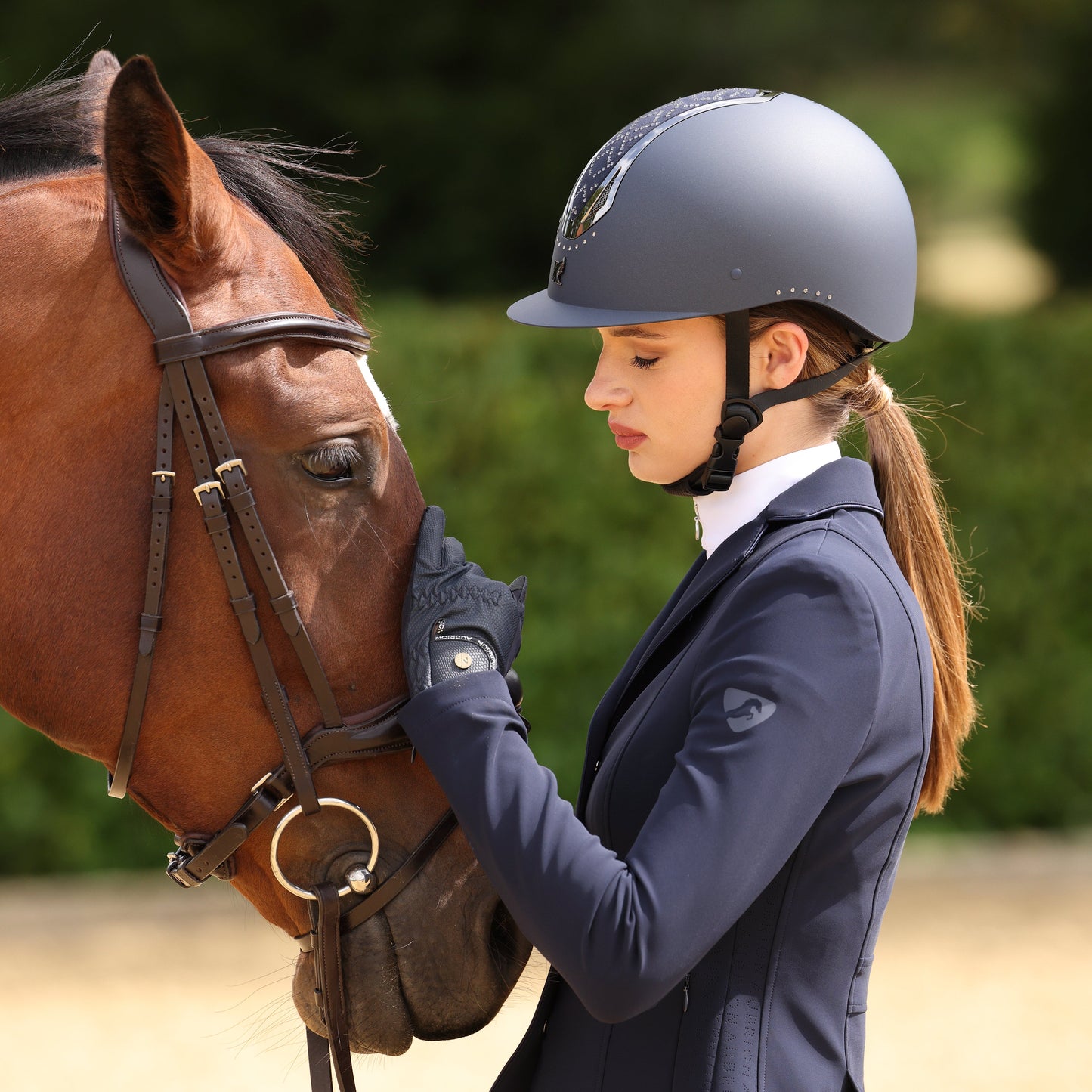 Shires Karben Sonic GXY Riding Hat #colour_blue