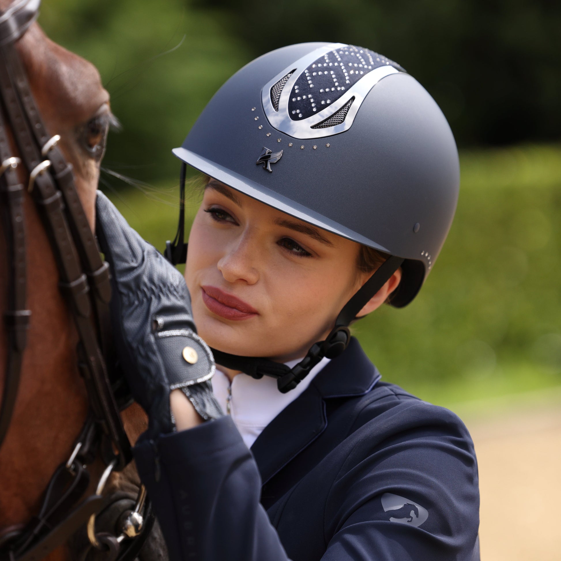 Shires Karben Sonic GXY Riding Hat #colour_blue