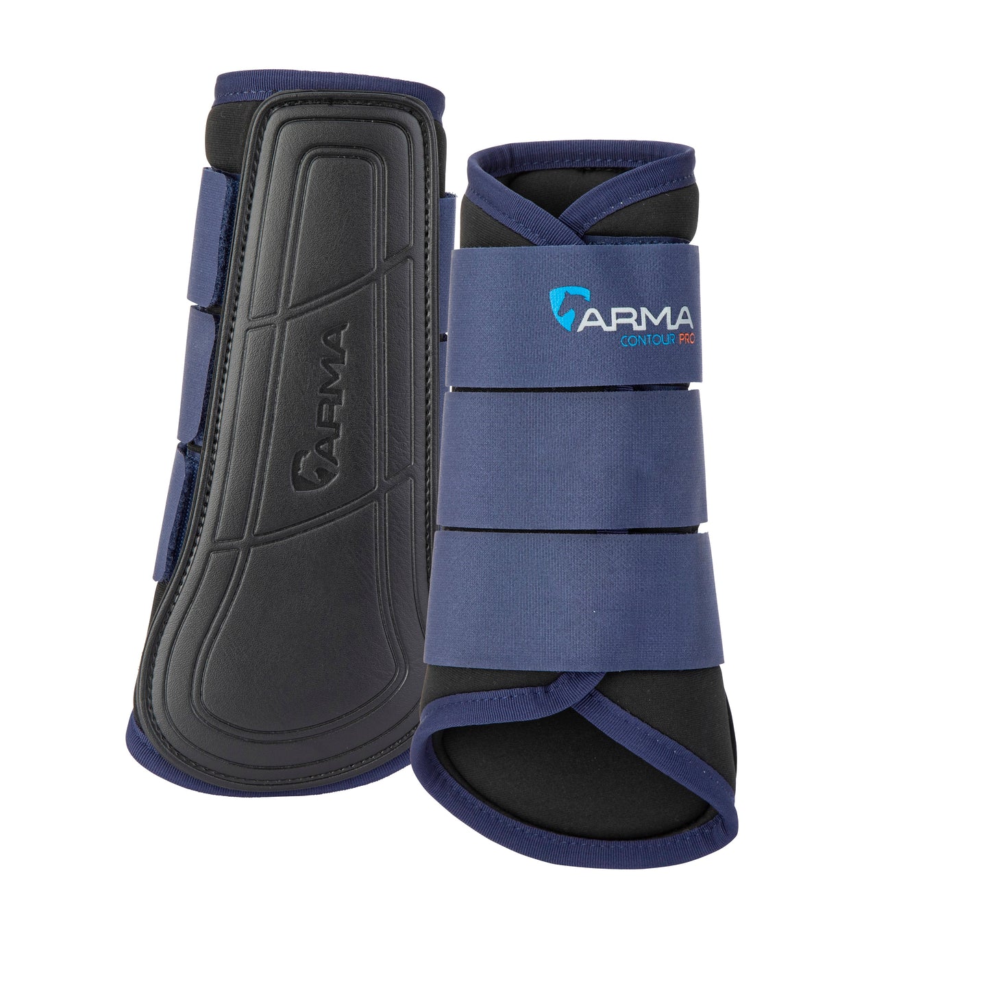 Shires ARMA Contour Pro Brushing Boots #colour_navy