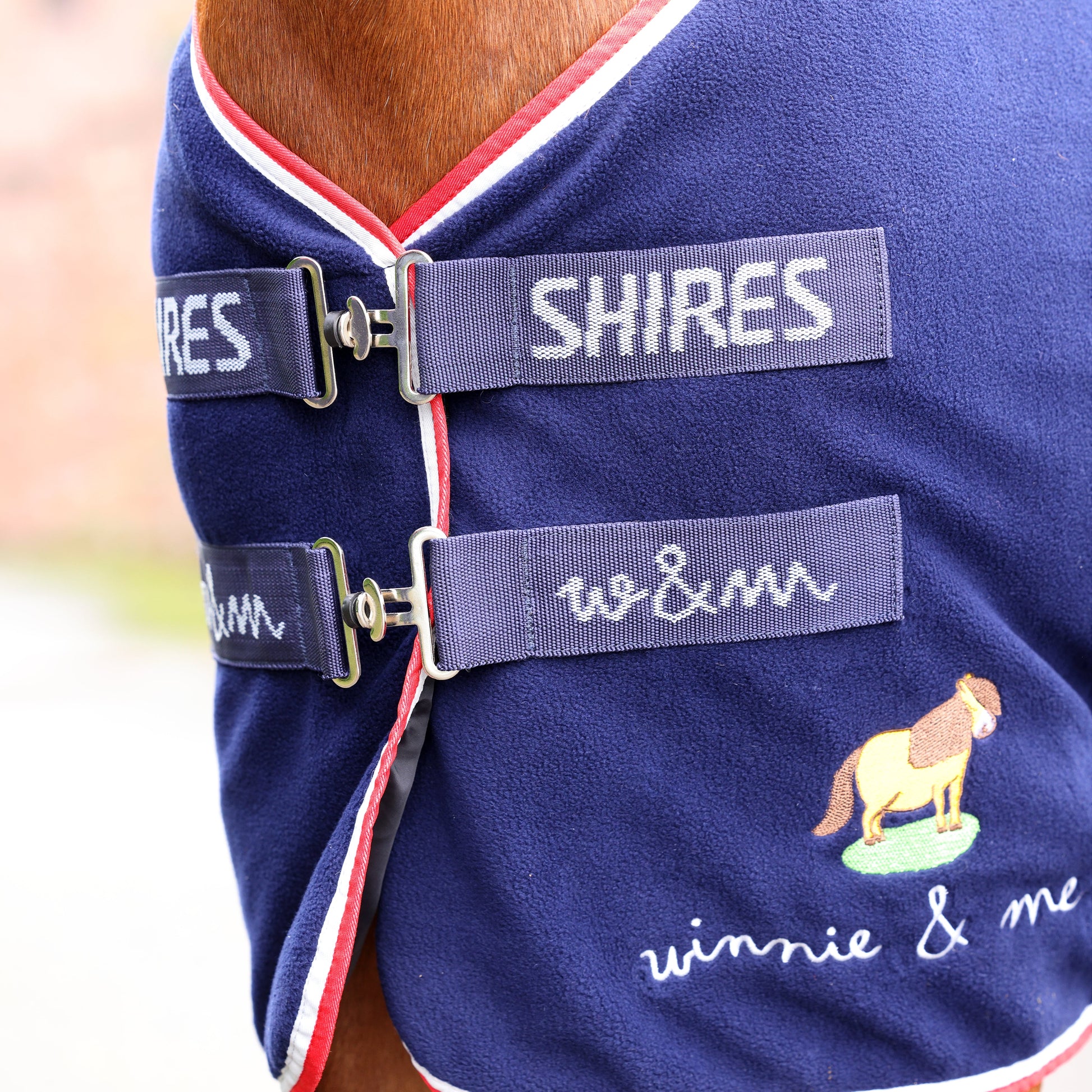 Shires Winnie & Me Fleece Rug #colour_navy