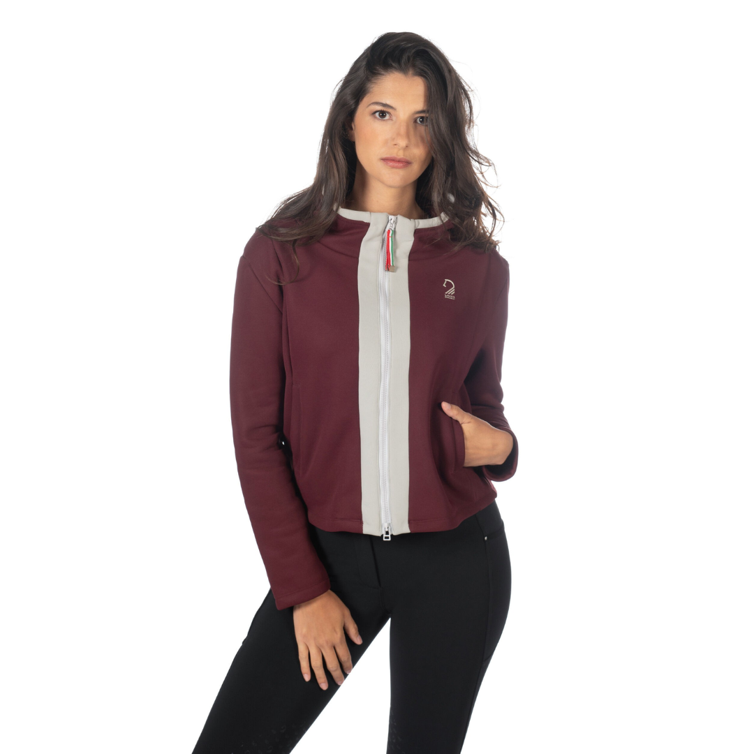 HKM Women's Sweat Jacket -Livigno- Women's Warm Fleece Lining Durable Winter