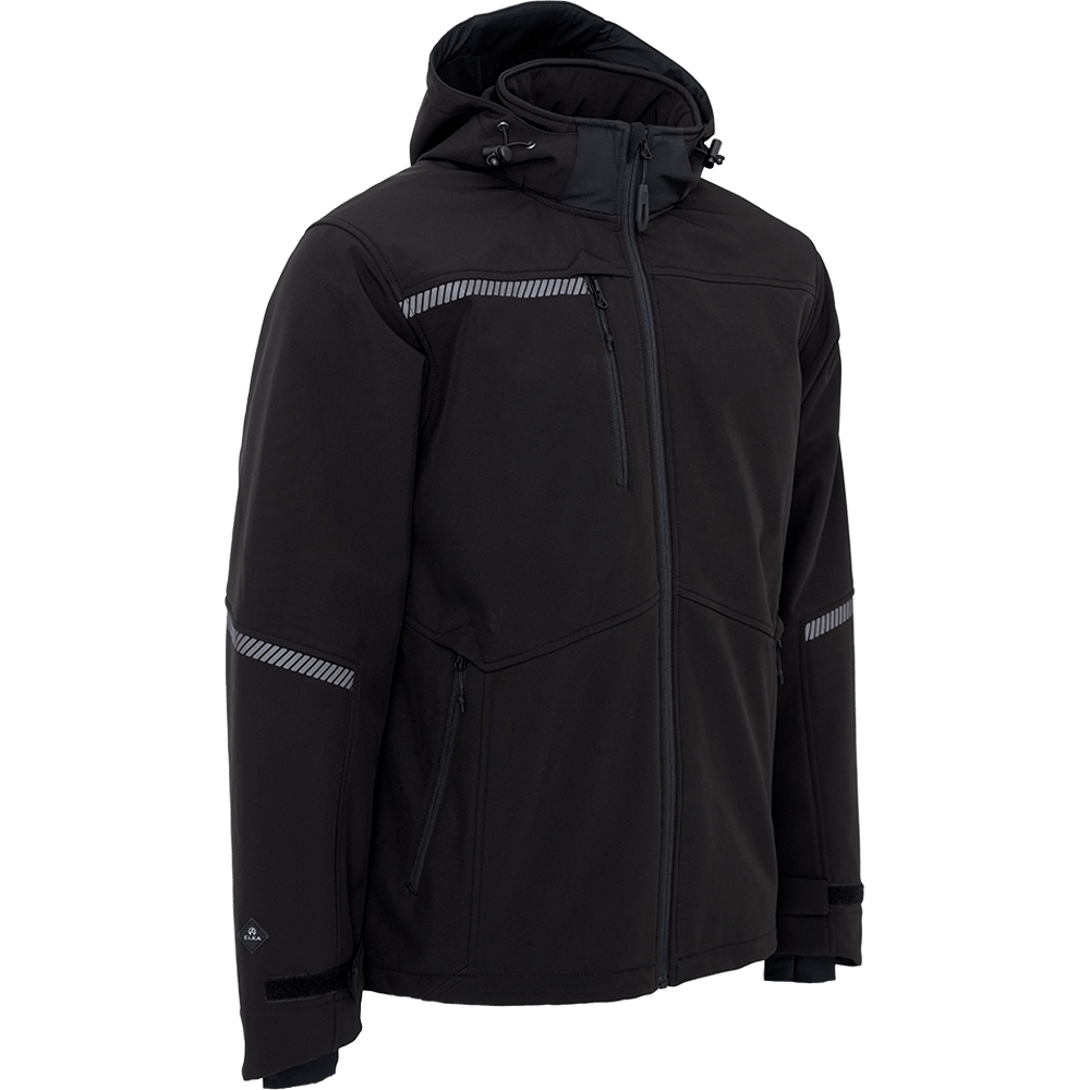 ELKA Recycled Softshell Jacket Windproof Water Repellent Detachable Hood 11650