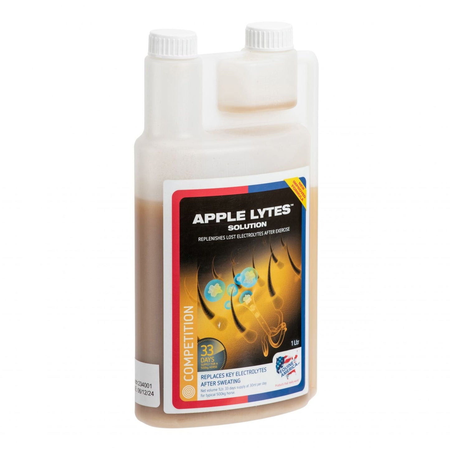 Equine America Apple Lytes Solution Electrolyte Replenishment for Horses