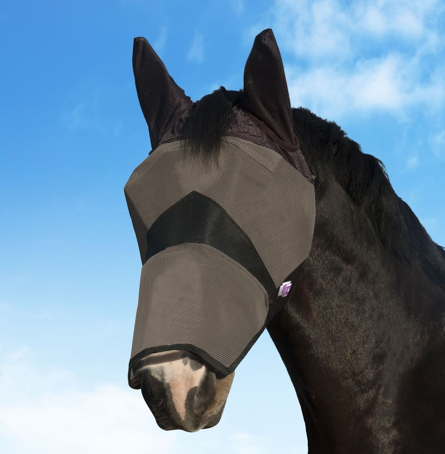 KM Elite Horse Combat Fly Mask For Horses Ultimate Protection and Comfort