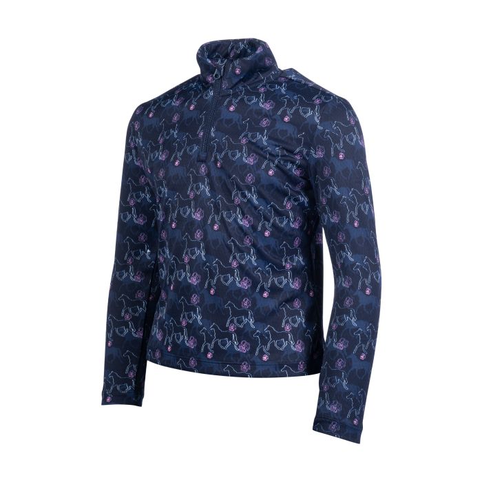 HKM Functional shirt -Bria- long sleeve #colour_deep-blue
