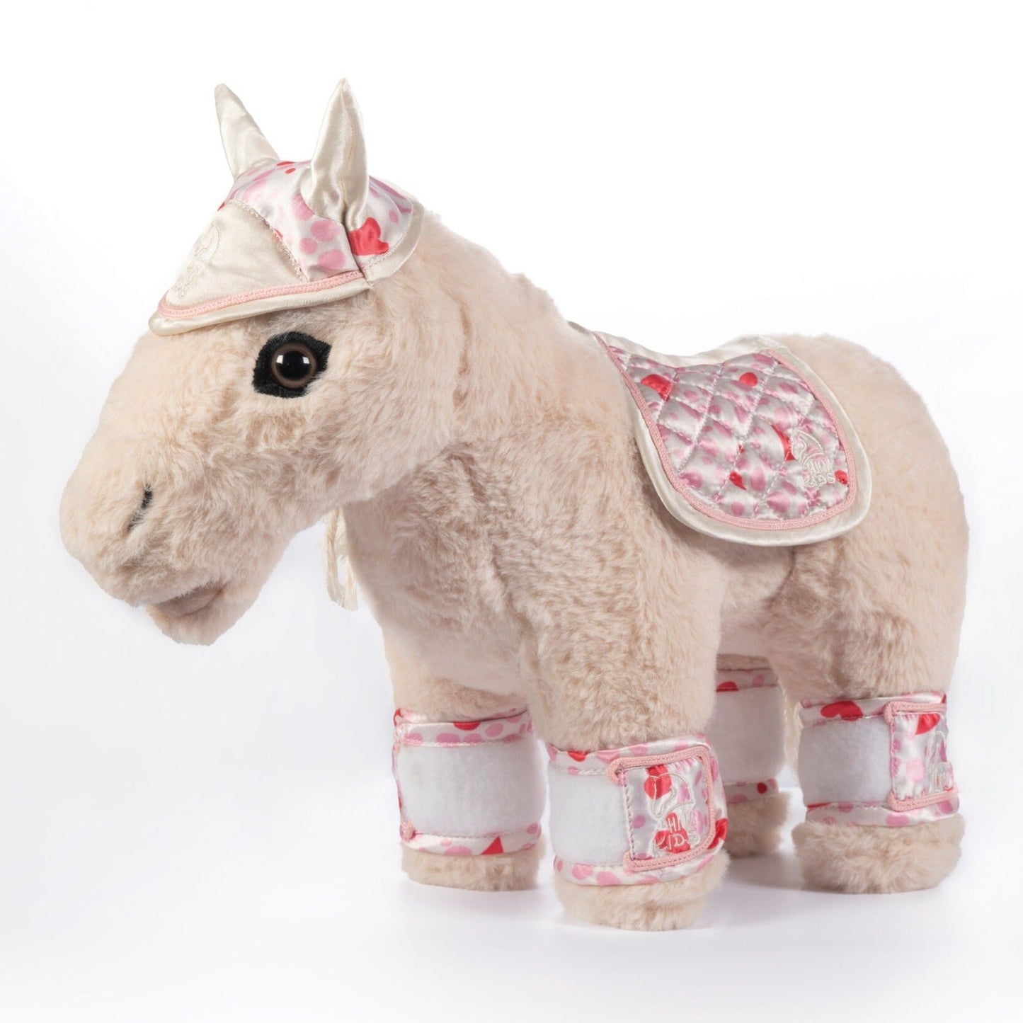HKM Design Set -Cuddle Pony- Miniature Saddle Pad Fly Hood Bandages