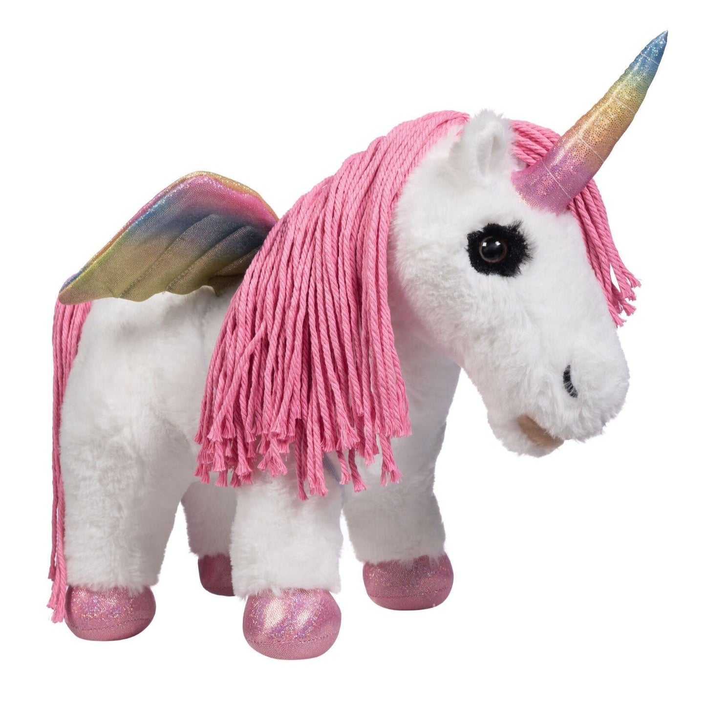 HKM Cuddle Pony -Unicorn- Plush Toy With Removable Wings and Accessories