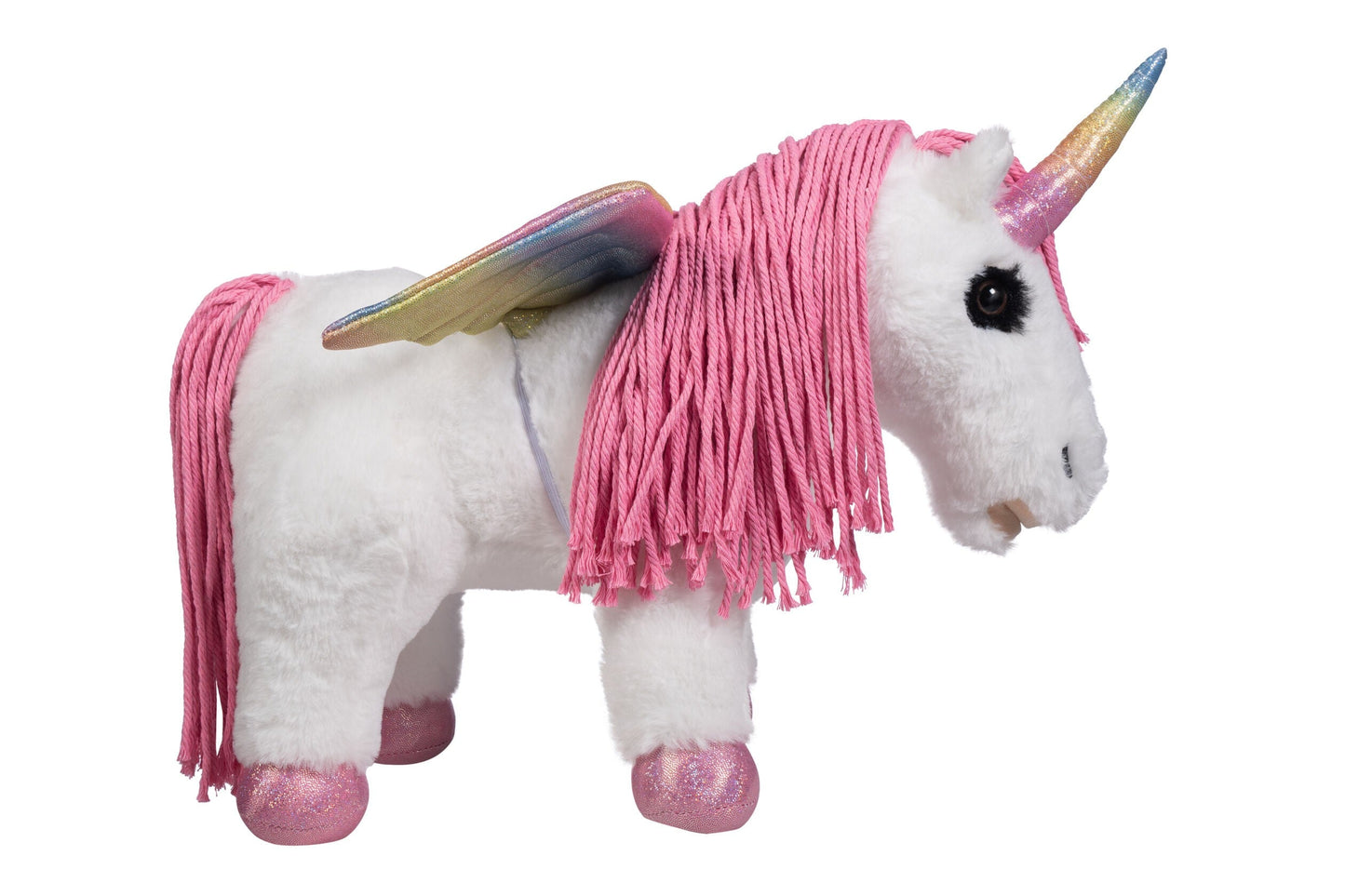 HKM Cuddle Pony -Unicorn- Plush Toy With Removable Wings and Accessories