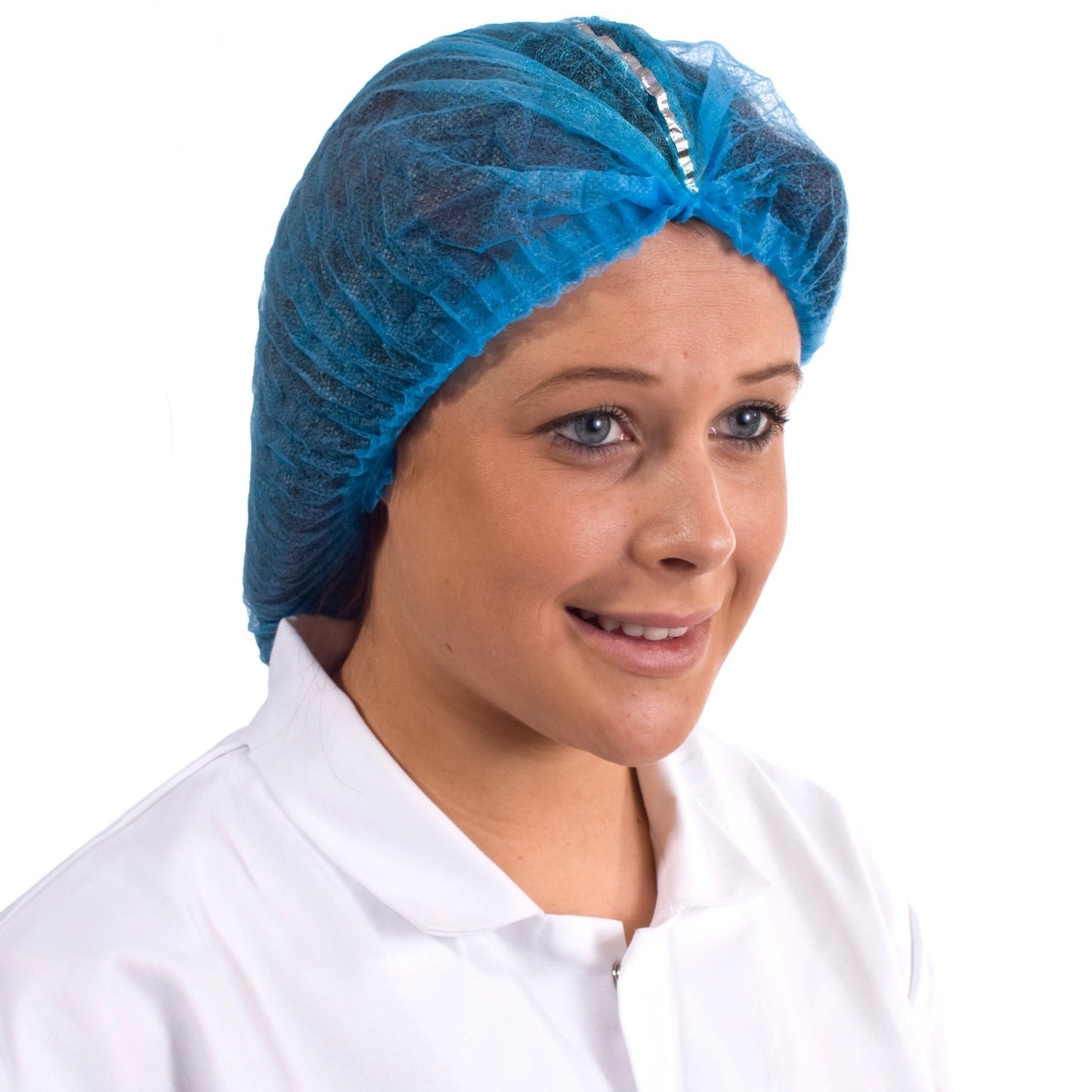 Supertouch Detectable Mob Caps 100 Pack with Metallic Strip and Elastic Band