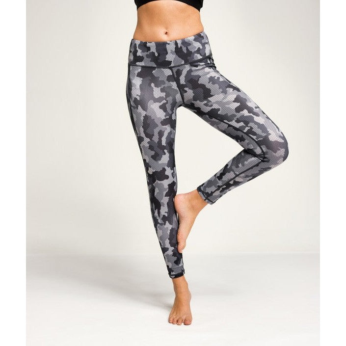 TriDri Women's Performance Hexoflage Leggings Full-Length Camo Print