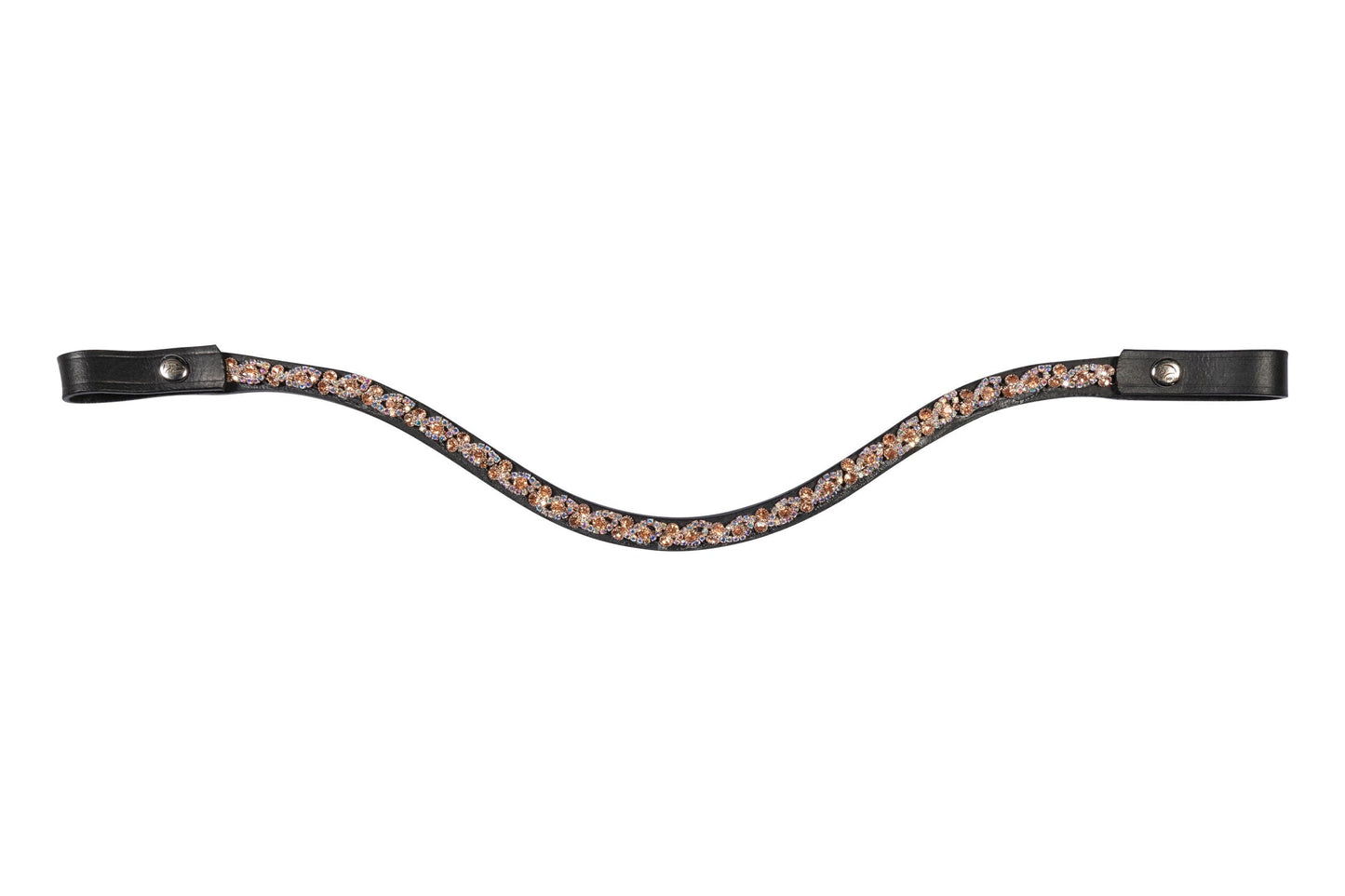 HKM Horse Browband -Starlight- With Crystals Premium Leather U-Shape Design
