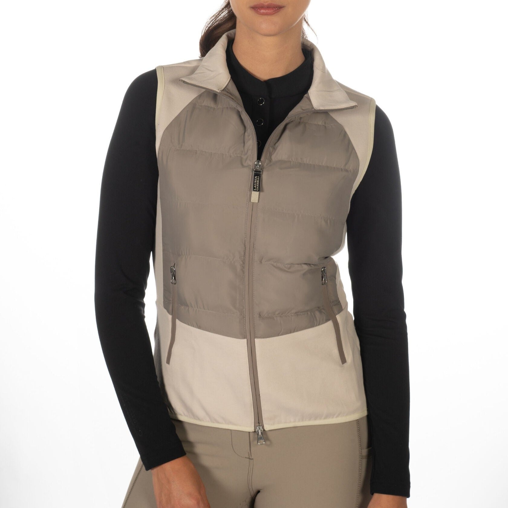 HKM Ladies Functional Vest -Amalfi- #colour_taupe