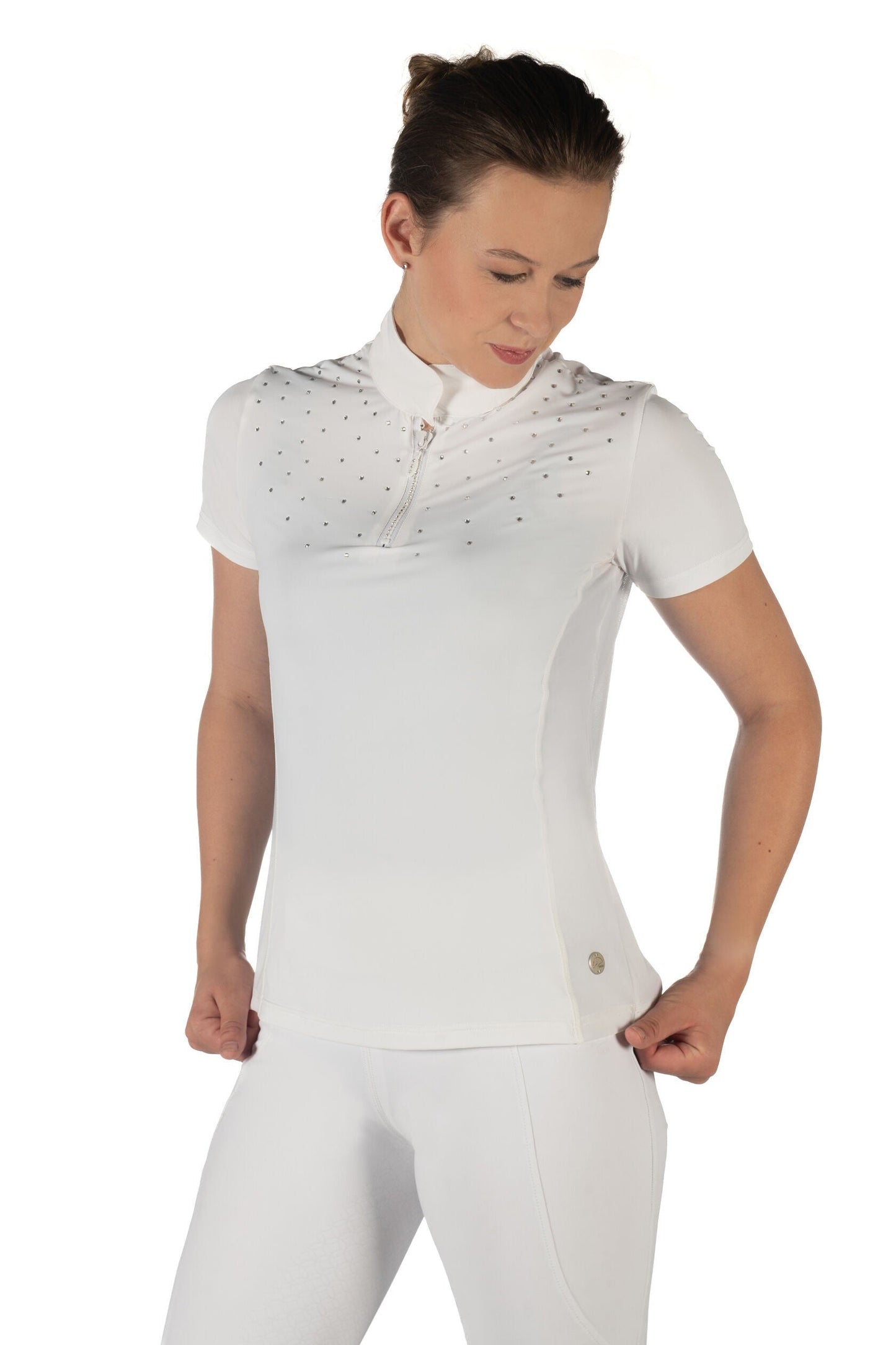 HKM Ladies Short Sleeve Competition Shirt -Skadi- Short-Sleeve Breathable