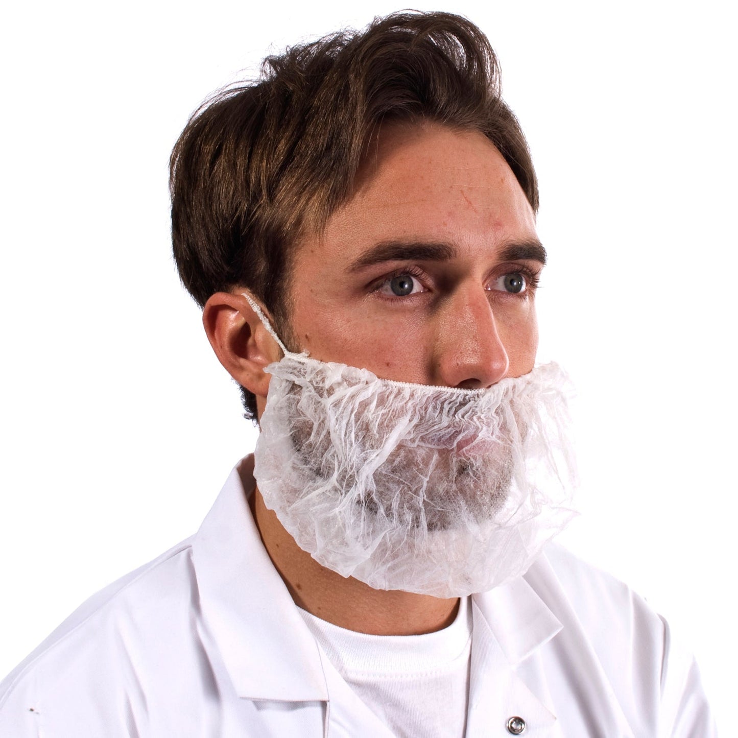 Supertouch Non-Woven Beard Mask with Elasticated Edge for Food Industry 100pcs