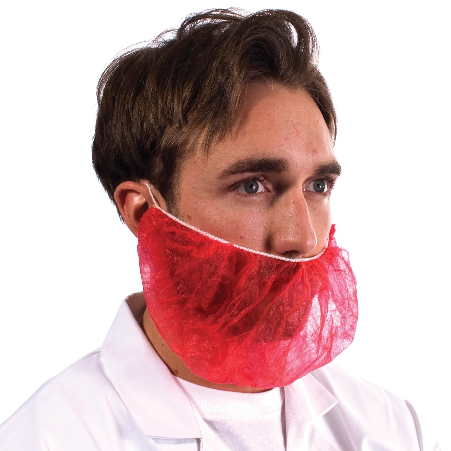 Supertouch Non-Woven Beard Mask with Elasticated Edge for Food Industry 100pcs