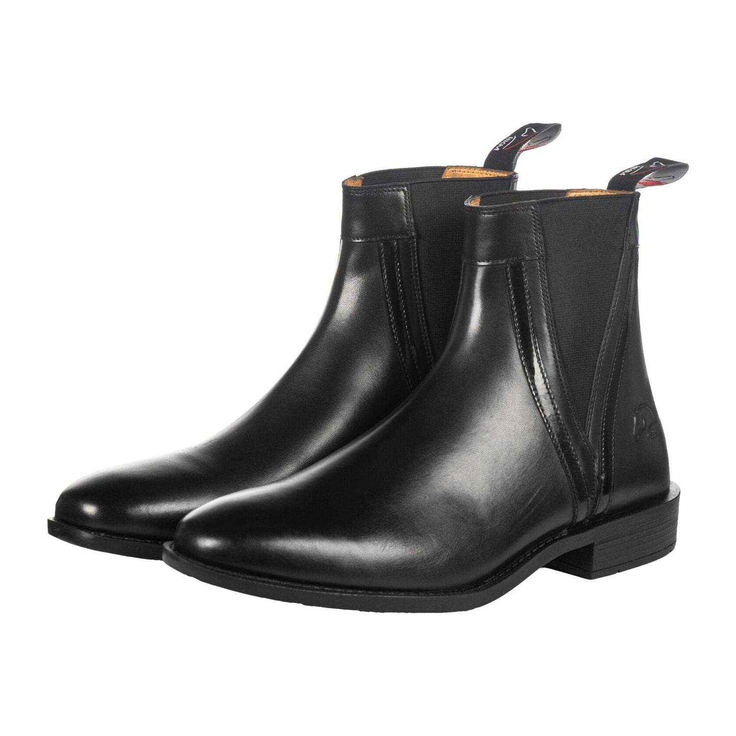 HKM Jodhpur Boots Lack Leather Ankle Riding Patent Non-Slip Rubber Sole
