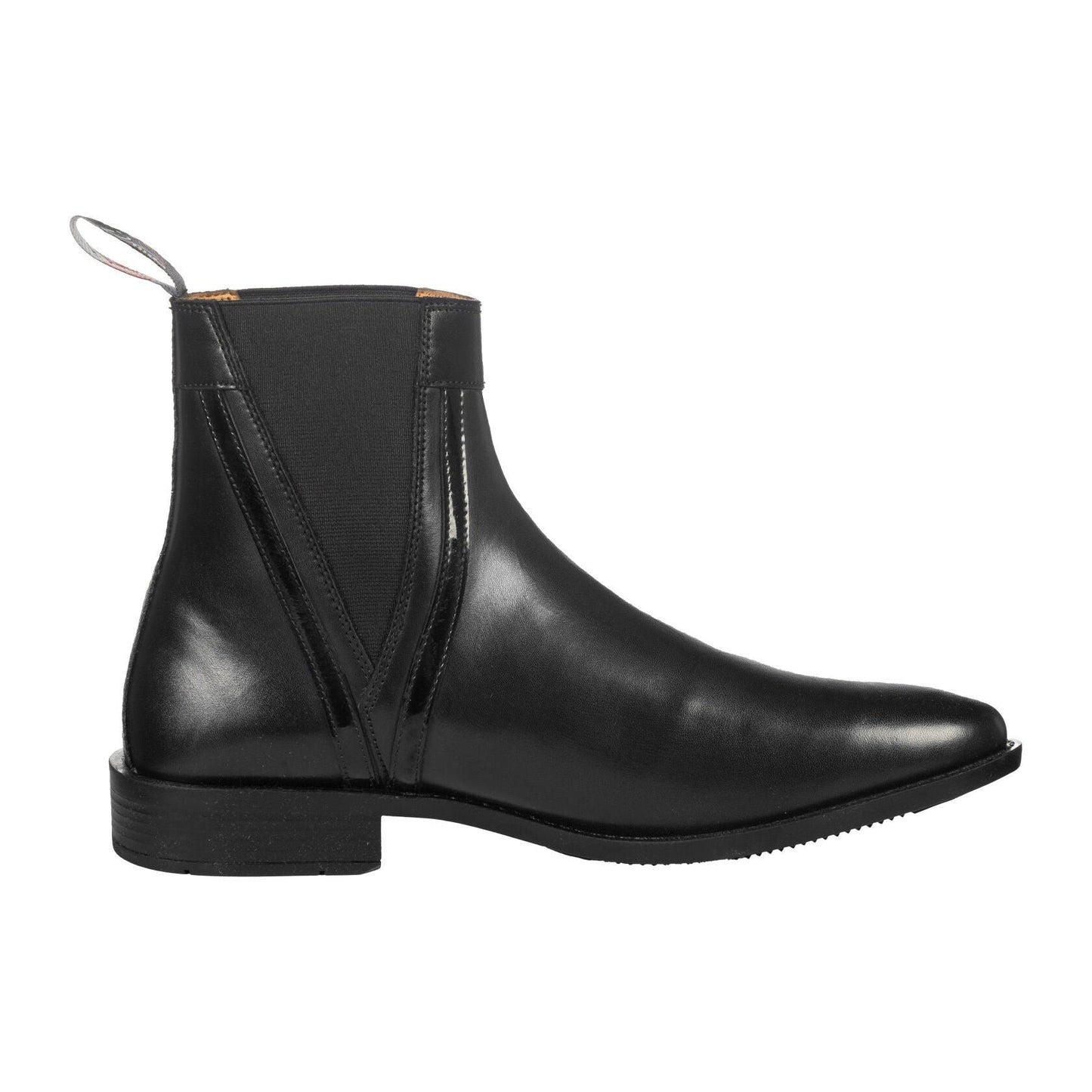 HKM Jodhpur Boots Lack Leather Ankle Riding Patent Non-Slip Rubber Sole