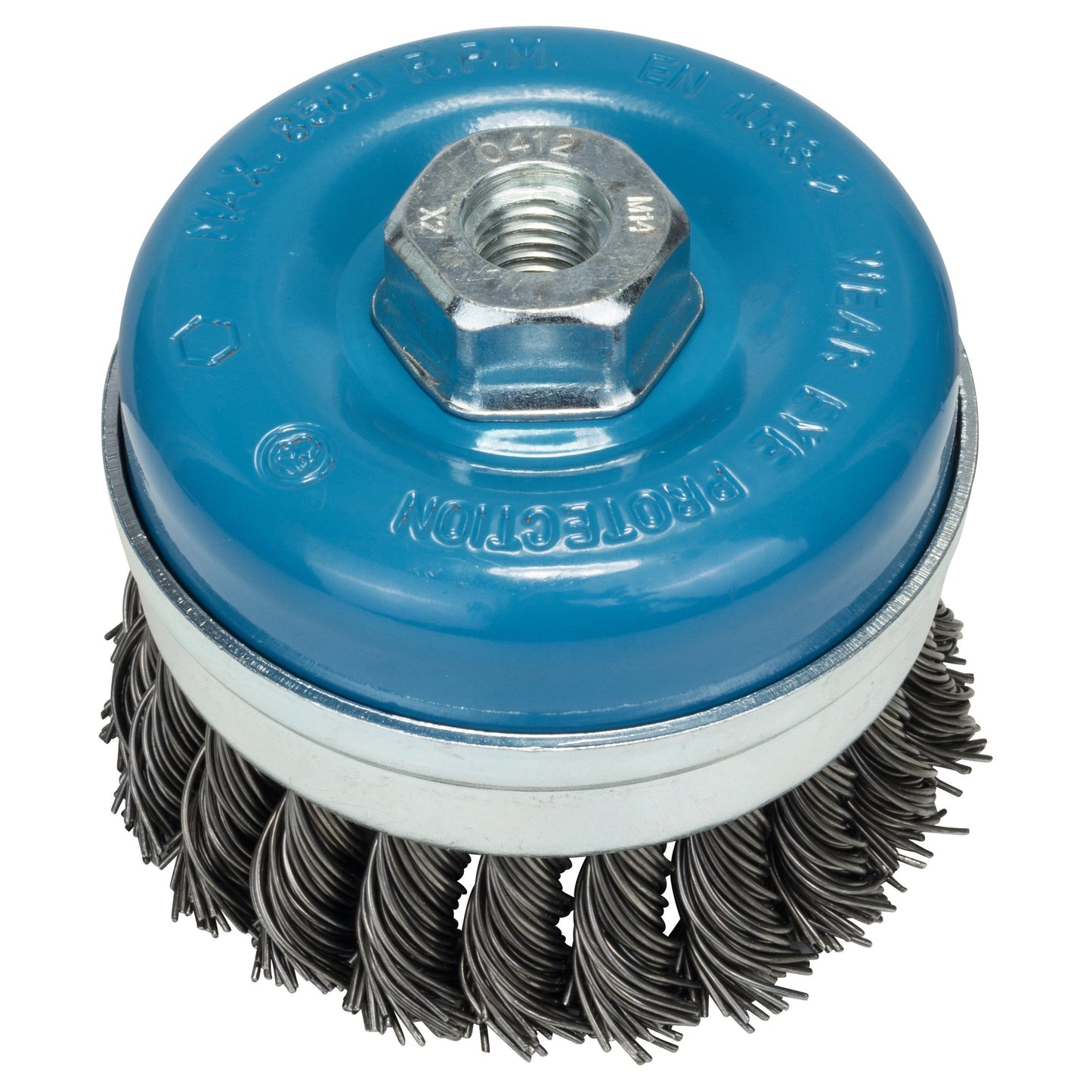 Bosch Professional 90mm Knotted Cup Brush 0.8mm for Heavy-Duty Metal Cleaning