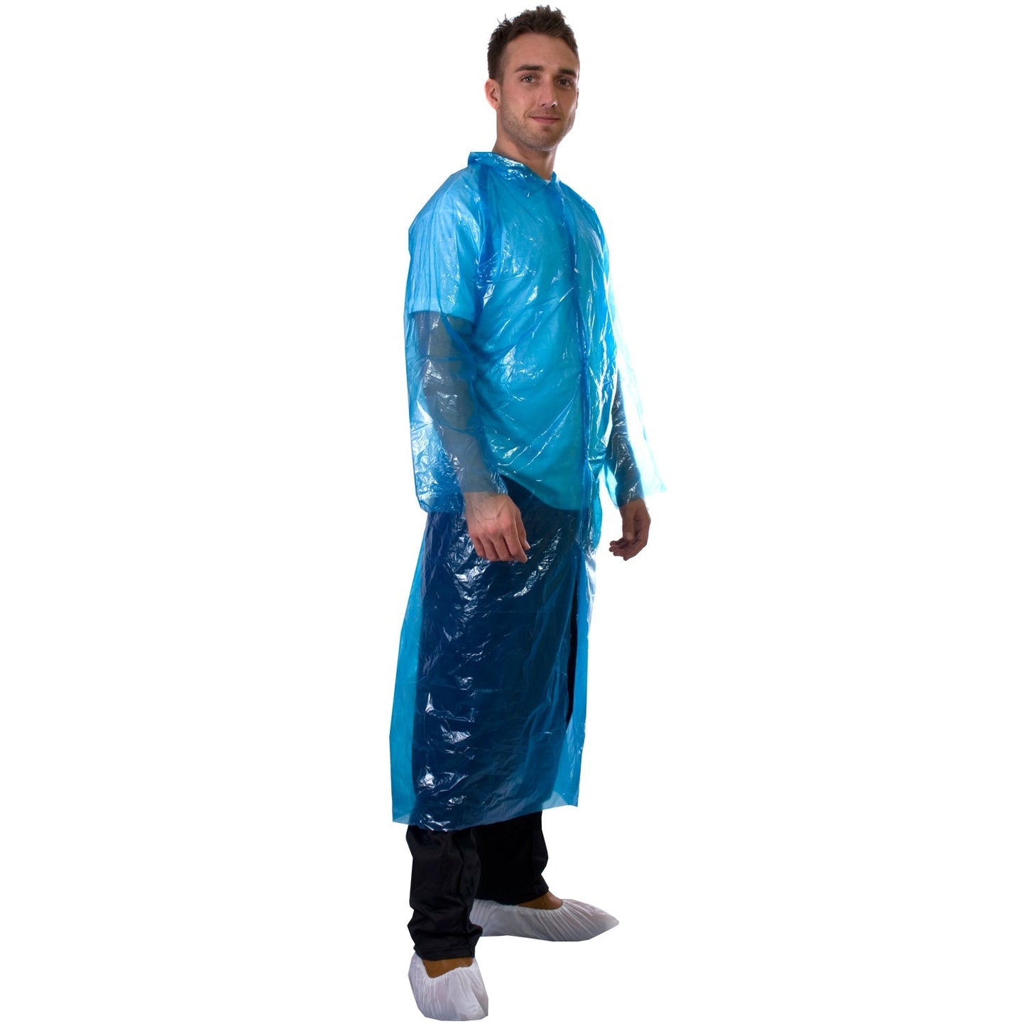 Supertouch PE Visitors Coats 150cm Chest Colour-Coded Food Processing 10 Pack