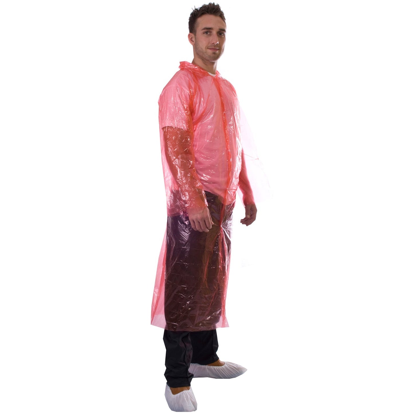 Supertouch PE Visitors Coats 150cm Chest Colour-Coded Food Processing 10 Pack